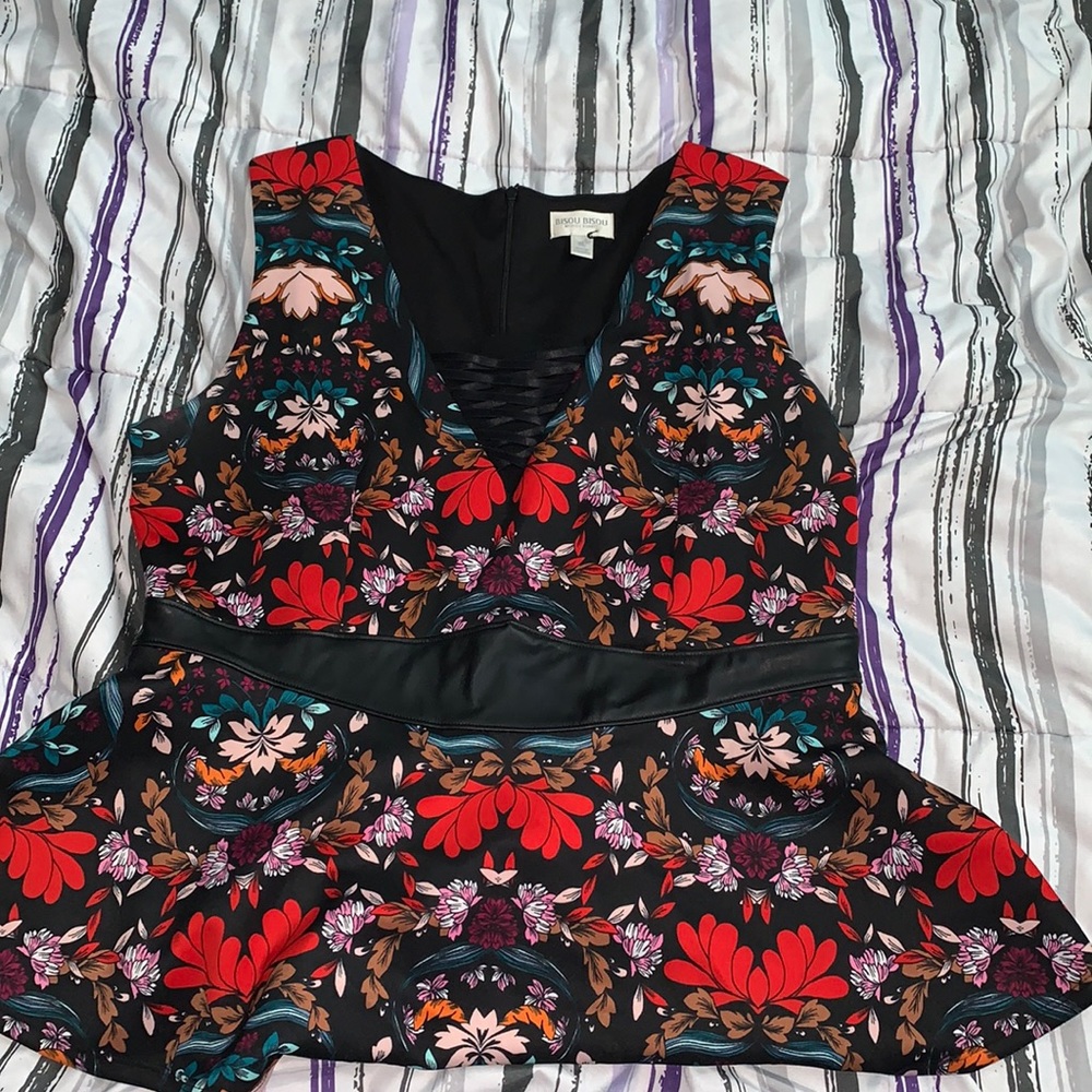 Floral Peplum Top